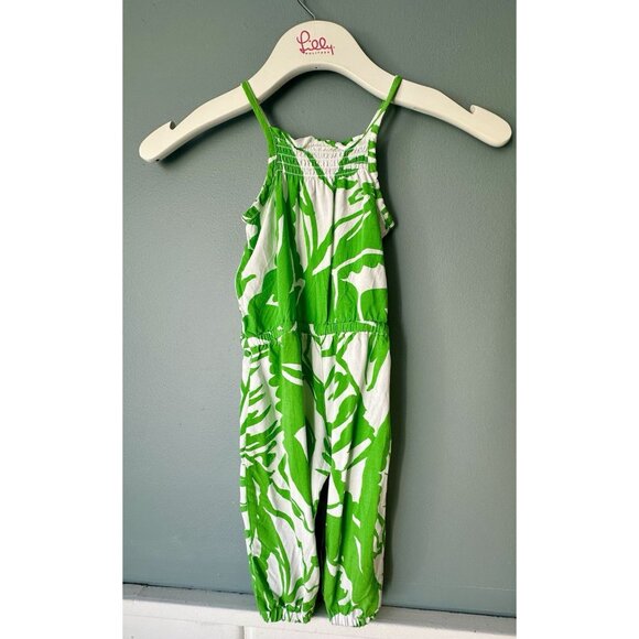 Lilly Pulitzer For Target Boom Boom Palm Leaves Sleeveless Jumpsuit SZ 18 Mos - Picture 4 of 5